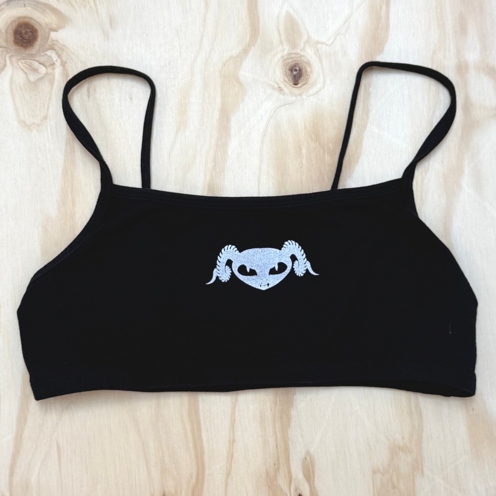 Puscifer Queen B Logo Crop Cami Top Black XL Los Angeles Apparel Band Merch